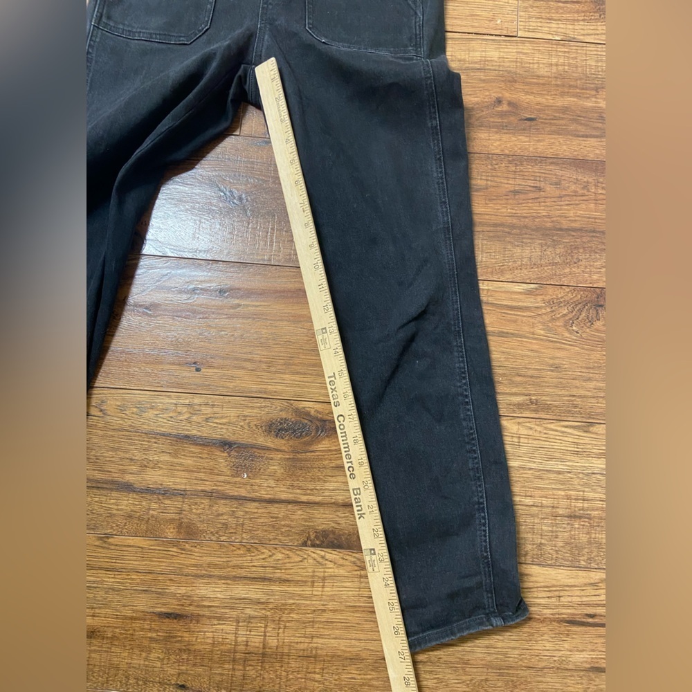 Madewell Womens Size small Skinny Black Lunar Wash Denim Overalls $148 - Picture 5 of 9